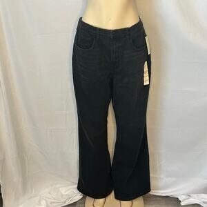 Universal Thread Black High-Rise Flare Jeans Womens 16 Short Comfort Stretch NWT